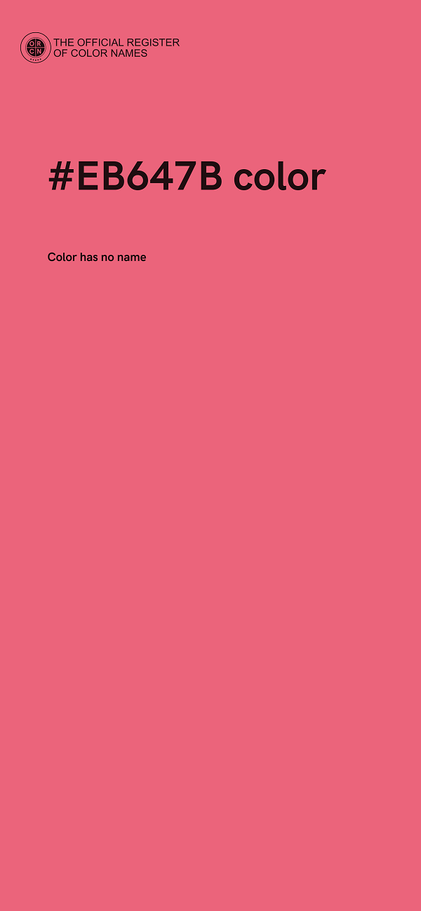 #EB647B color image