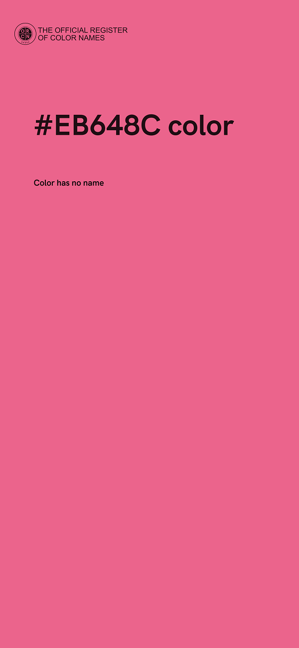 #EB648C color image