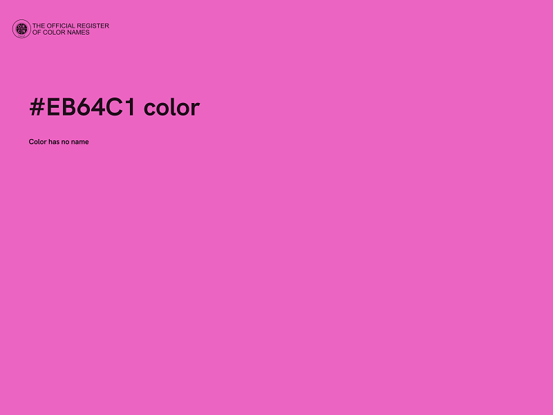#EB64C1 color image