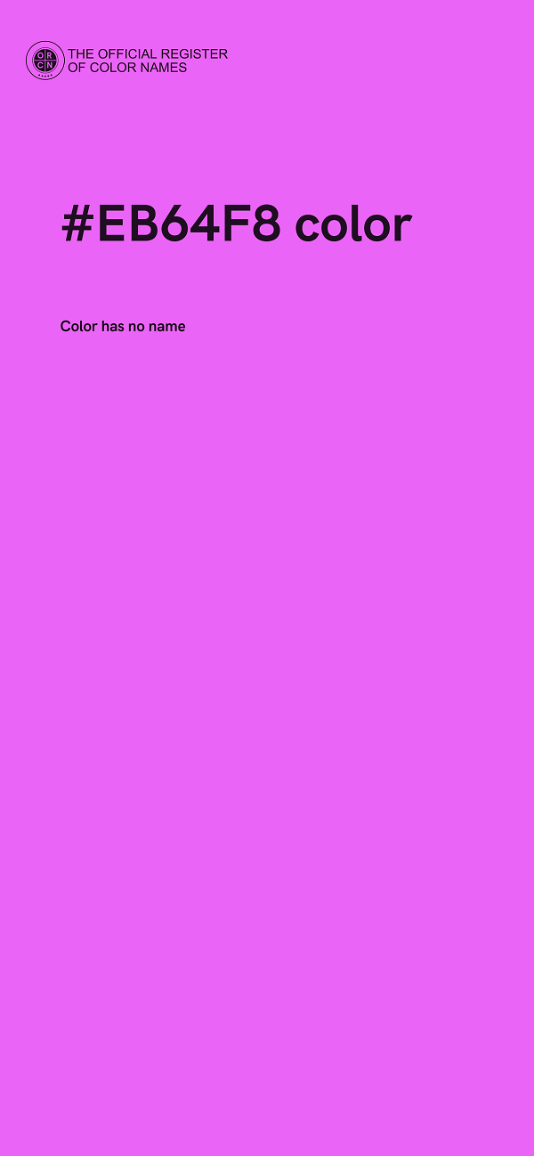 #EB64F8 color image