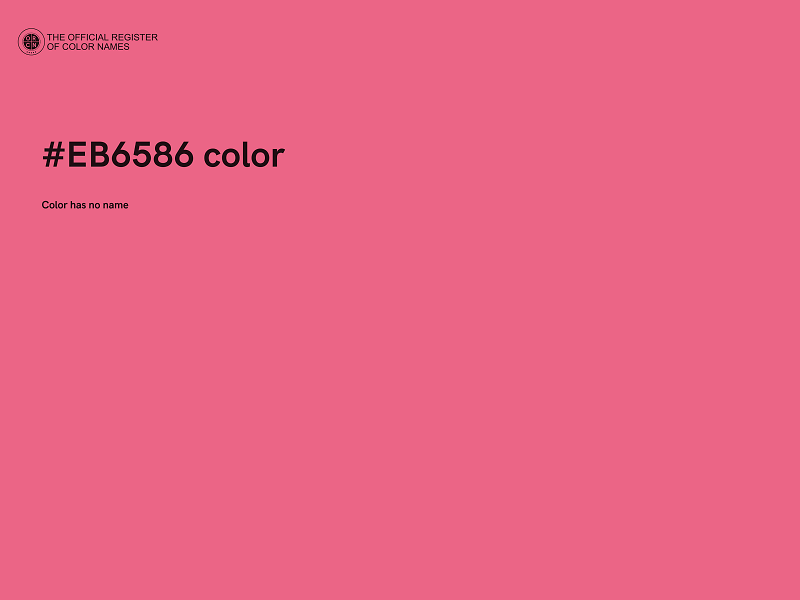 #EB6586 color image