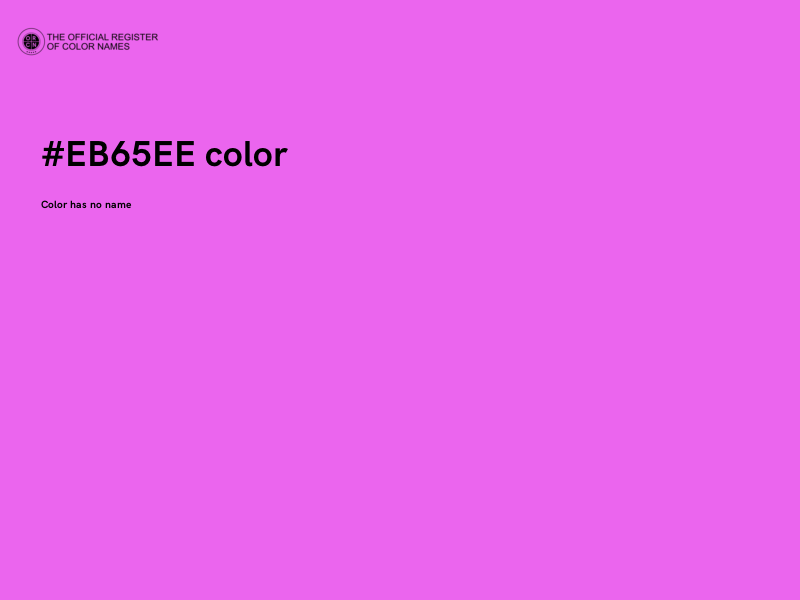 #EB65EE color image
