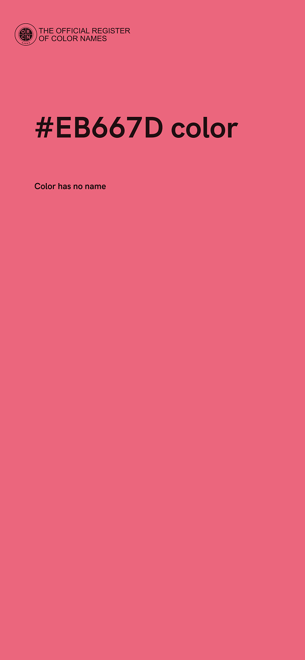 #EB667D color image