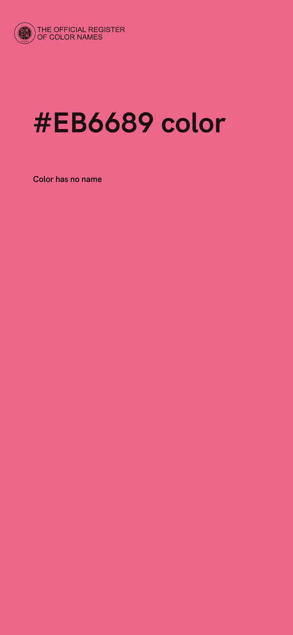 #EB6689 color image