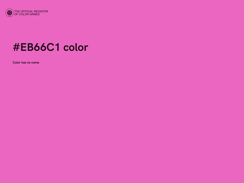 #EB66C1 color image