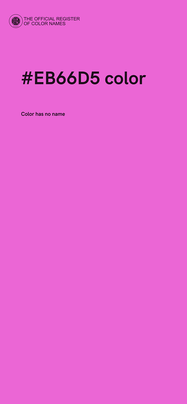 #EB66D5 color image
