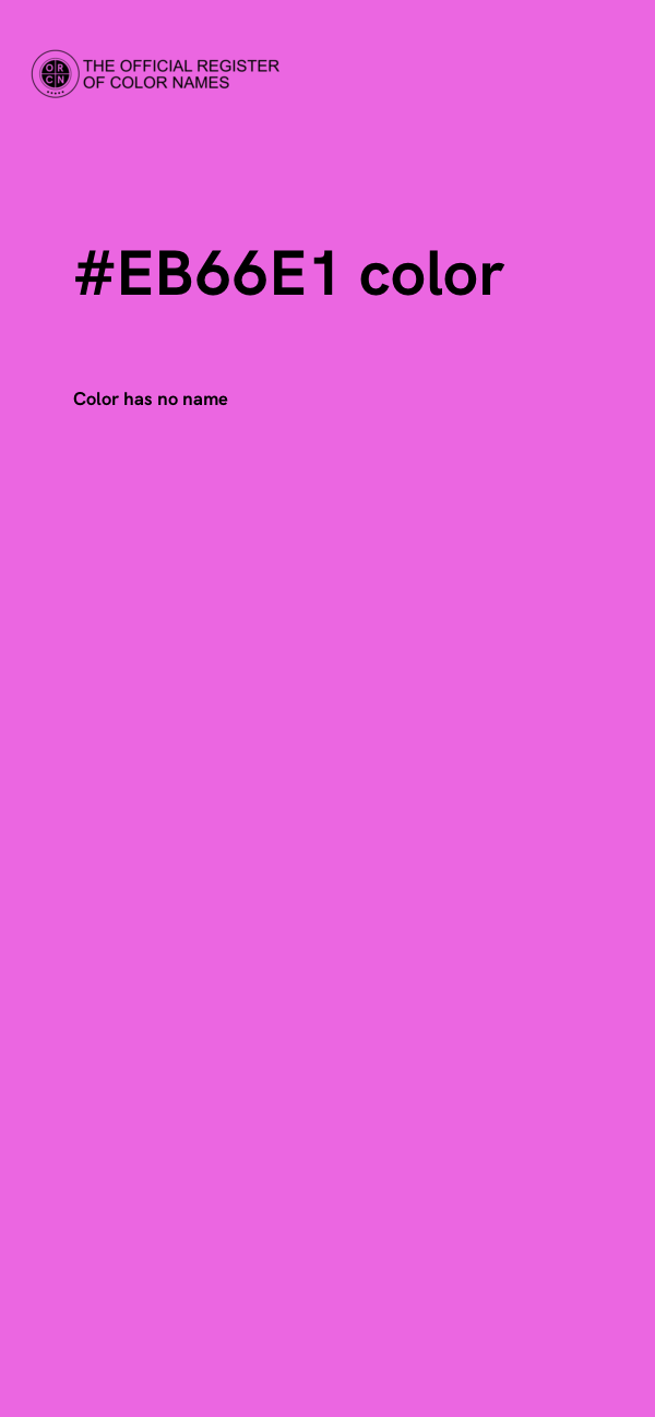 #EB66E1 color image