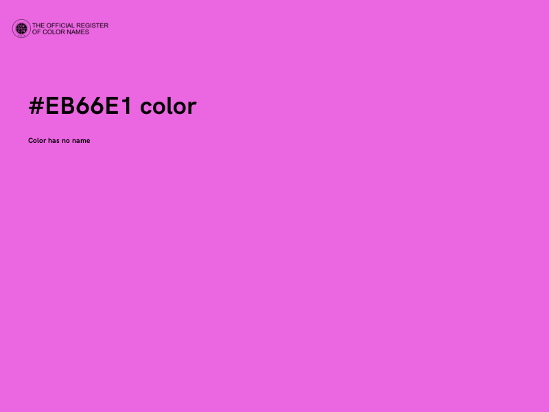 #EB66E1 color image
