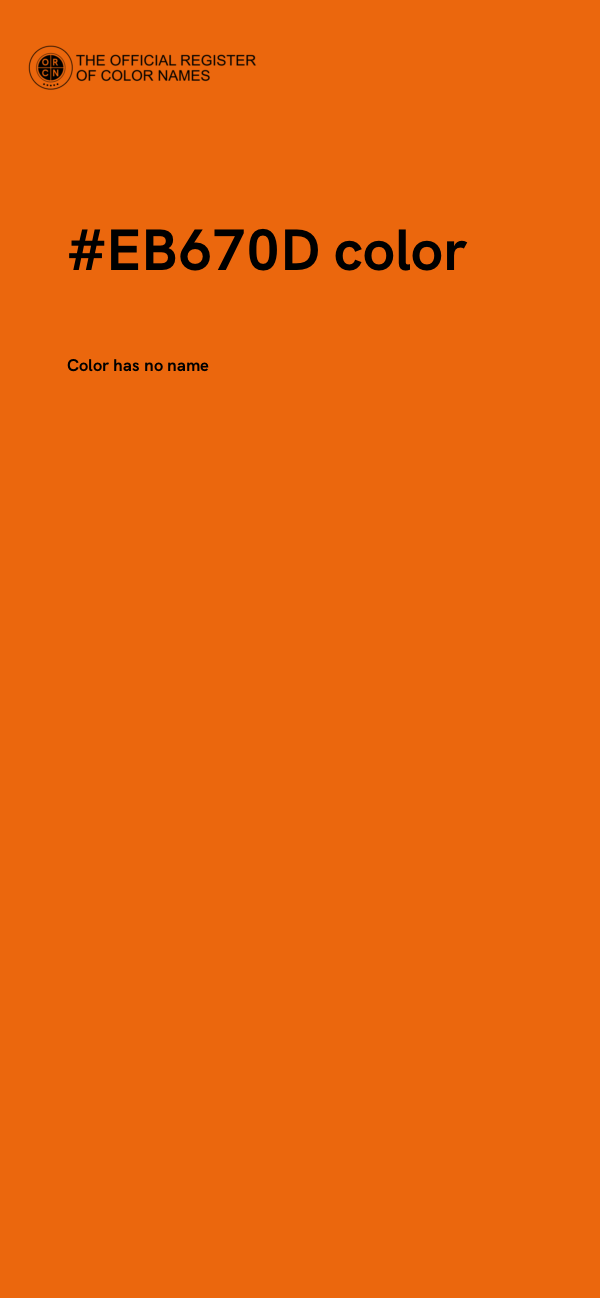 #EB670D color image
