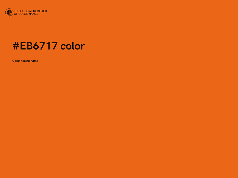 #EB6717 color image