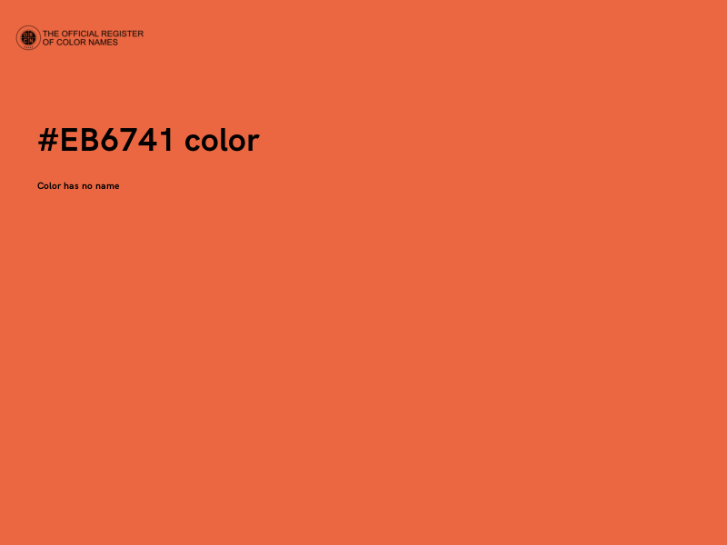#EB6741 color image