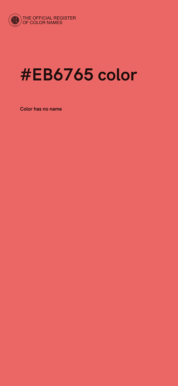 #EB6765 color image