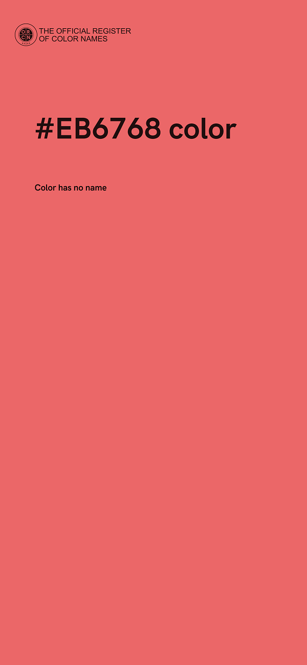#EB6768 color image