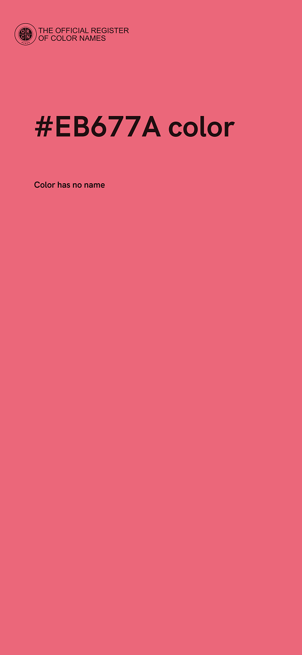 #EB677A color image