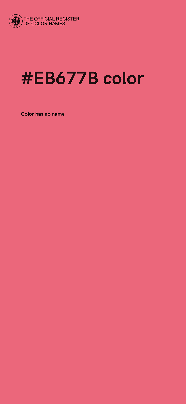 #EB677B color image