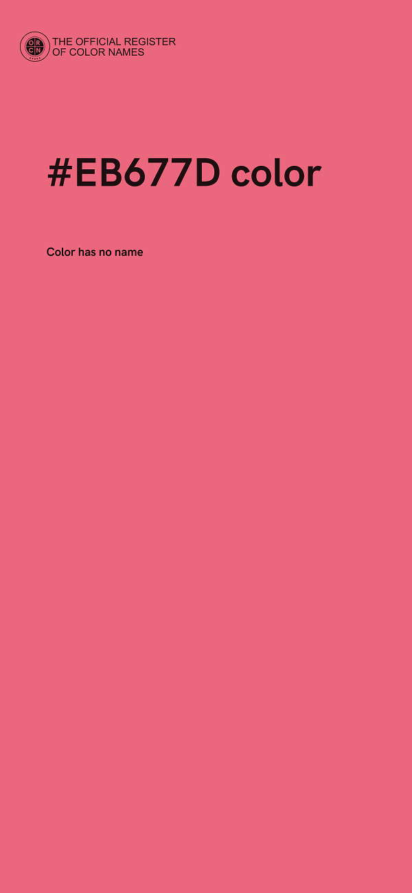 #EB677D color image