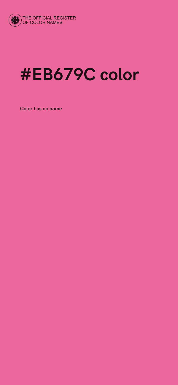 #EB679C color image