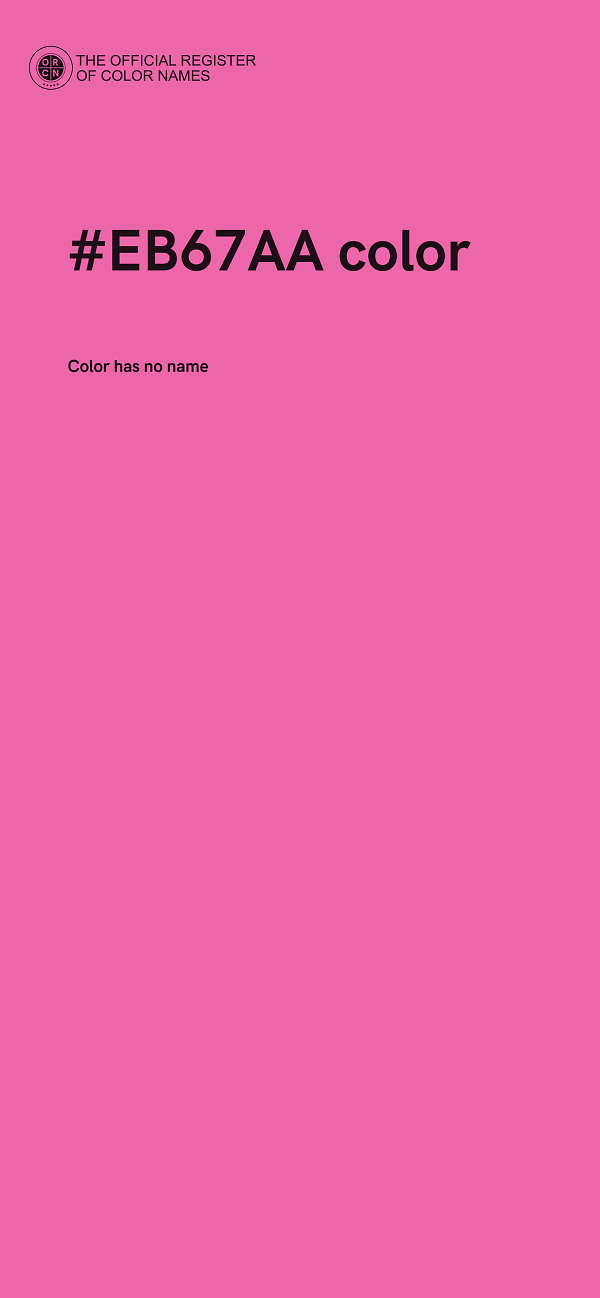 #EB67AA color image
