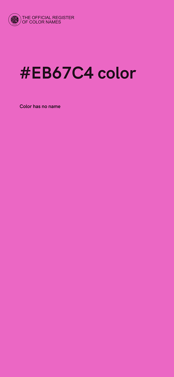 #EB67C4 color image