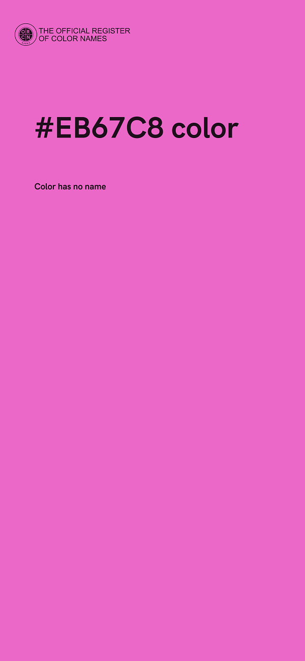 #EB67C8 color image