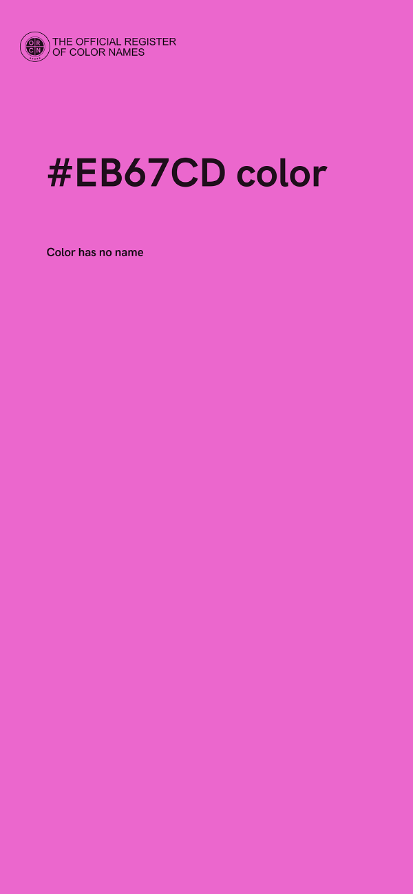 #EB67CD color image