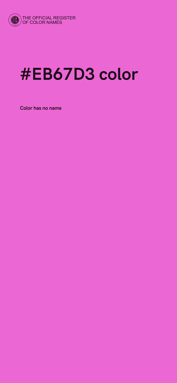 #EB67D3 color image