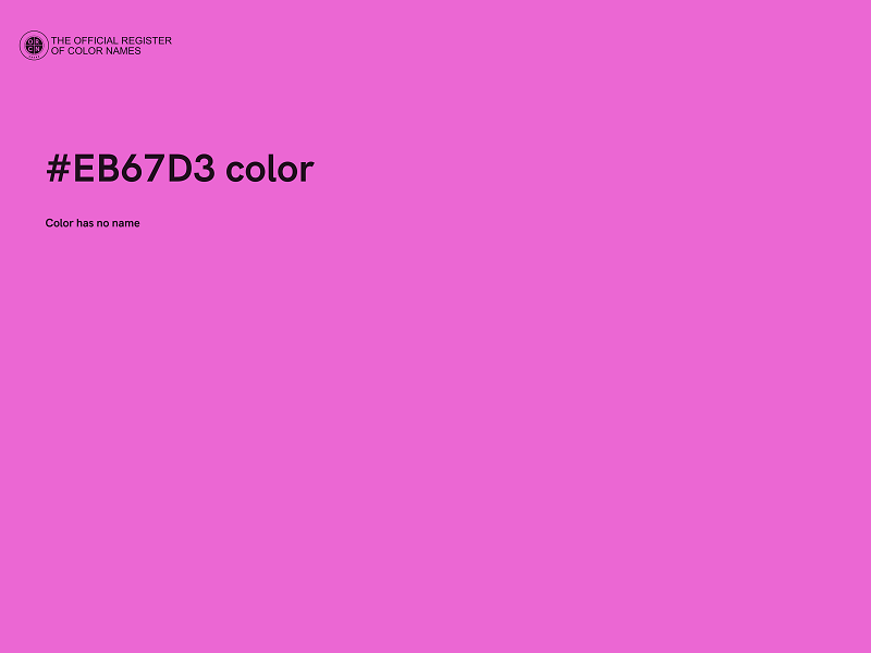 #EB67D3 color image