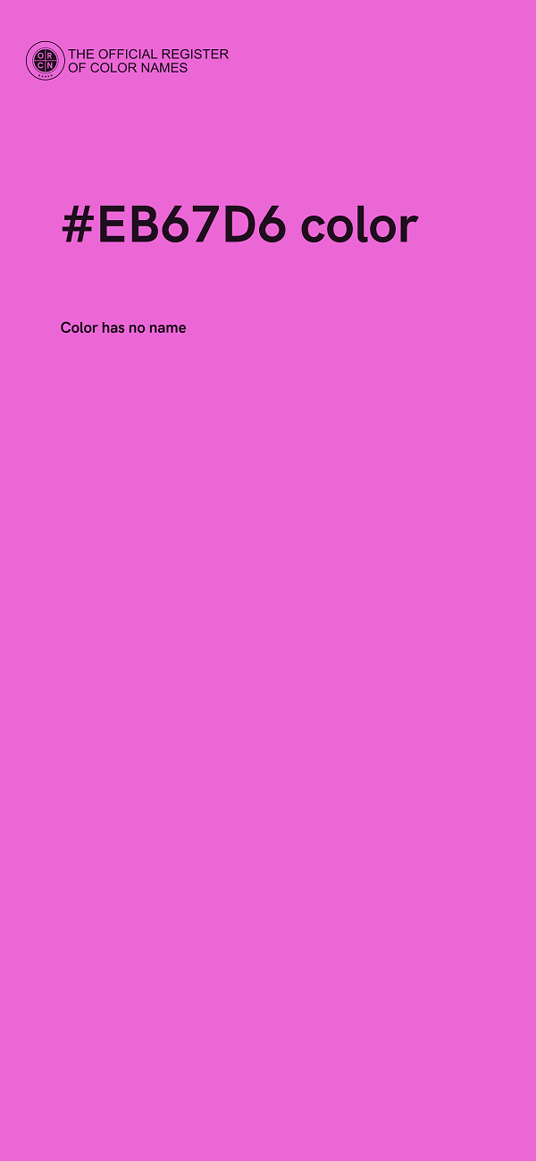 #EB67D6 color image