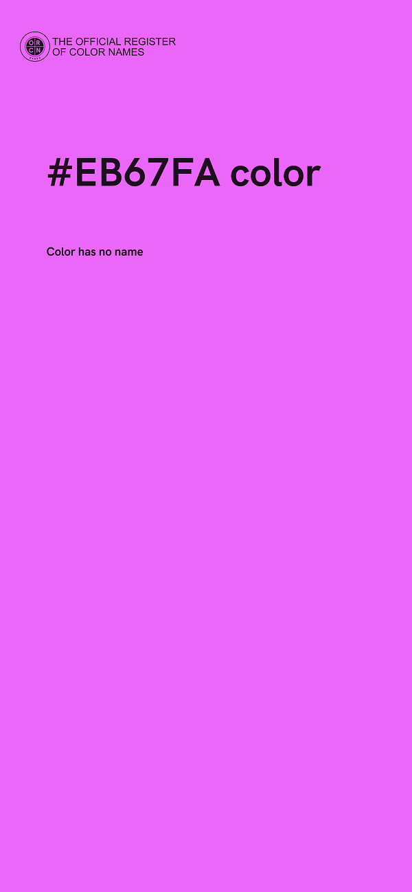 #EB67FA color image