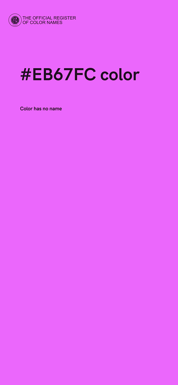 #EB67FC color image