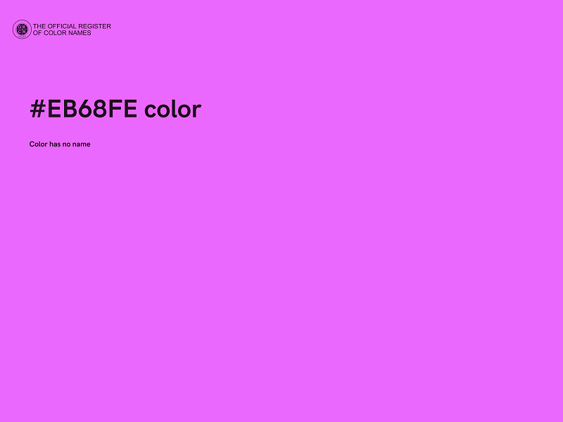 #EB68FE color image