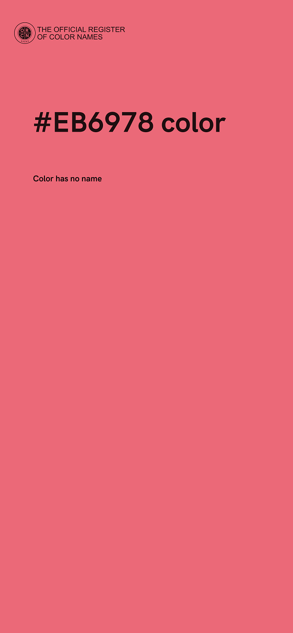 #EB6978 color image