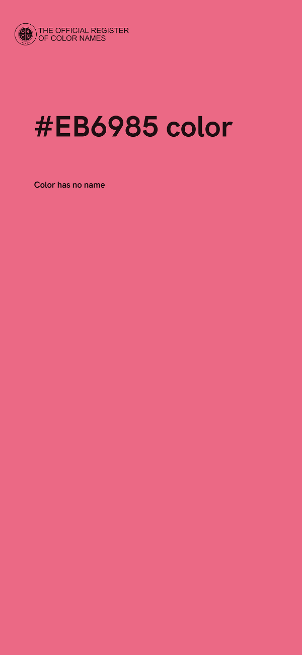 #EB6985 color image