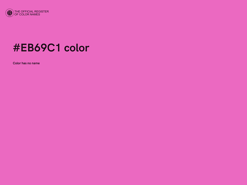 #EB69C1 color image