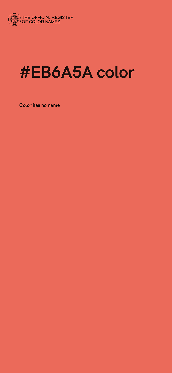 #EB6A5A color image