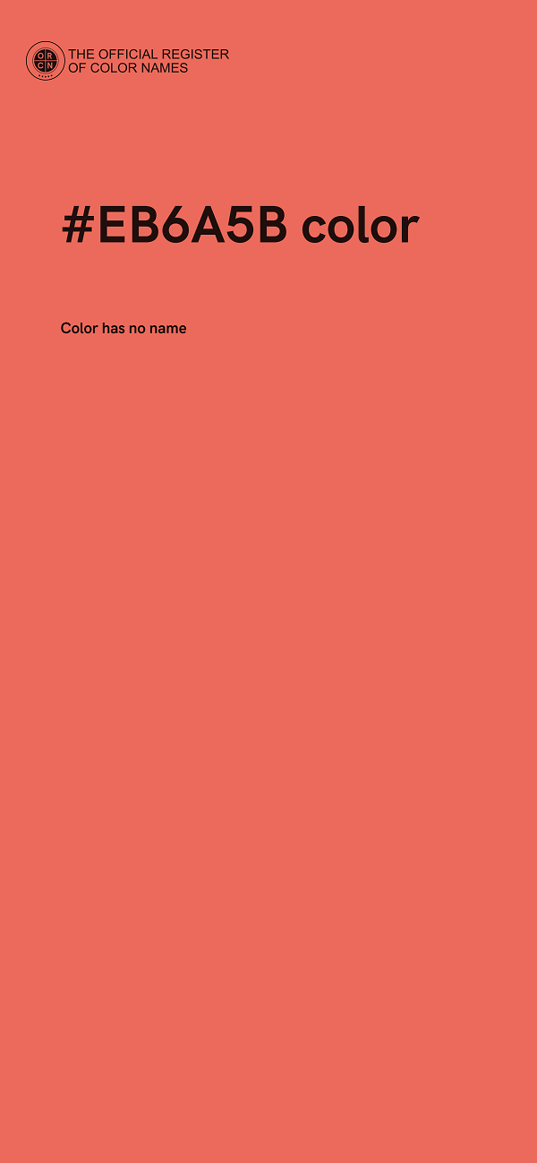 #EB6A5B color image