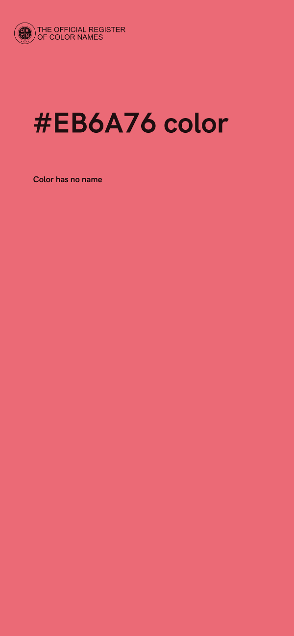 #EB6A76 color image