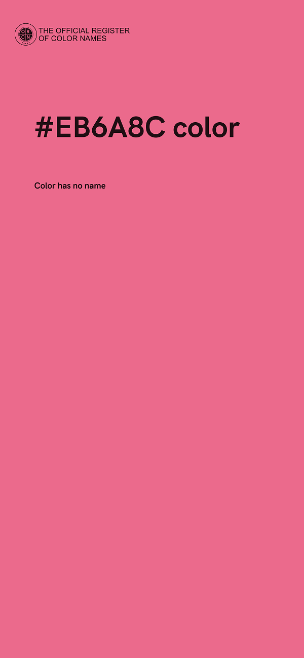 #EB6A8C color image