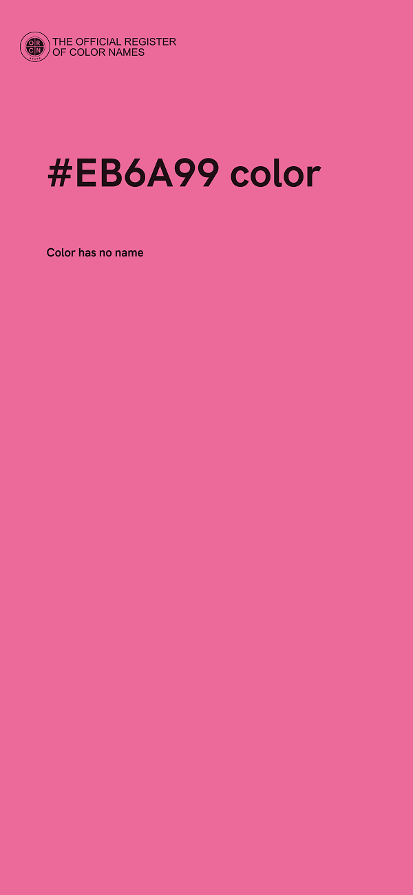 #EB6A99 color image