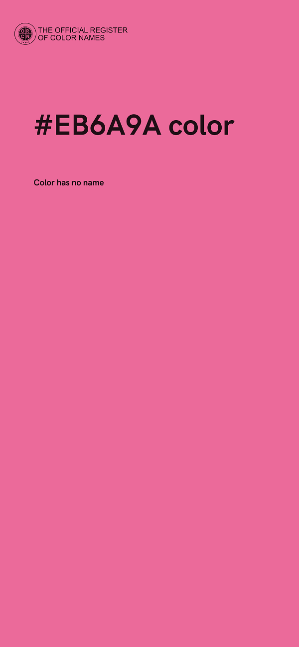 #EB6A9A color image