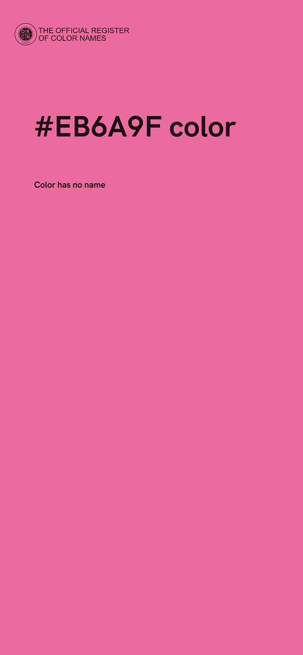 #EB6A9F color image