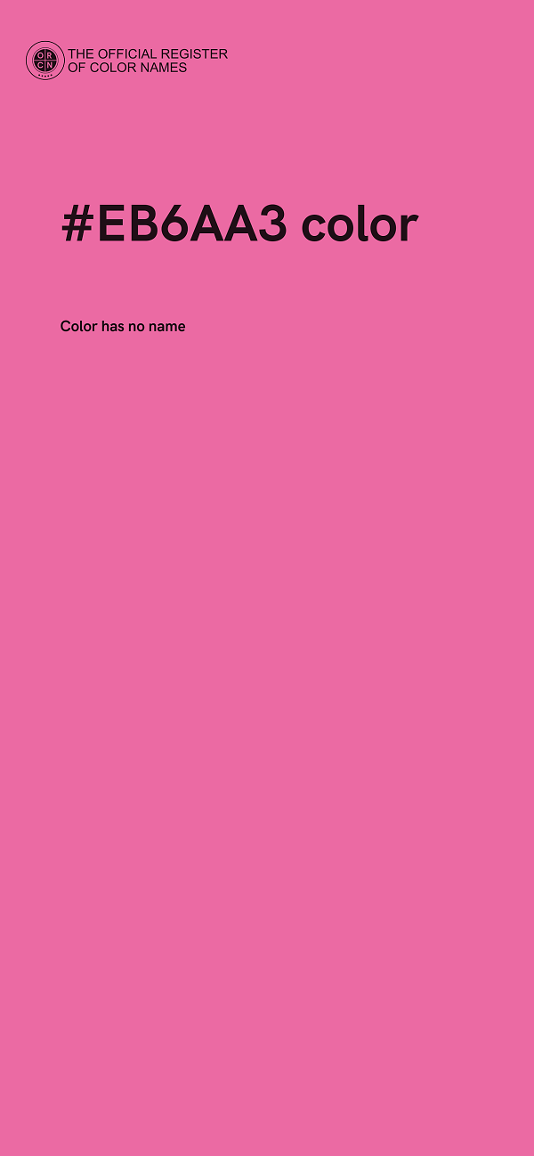 #EB6AA3 color image