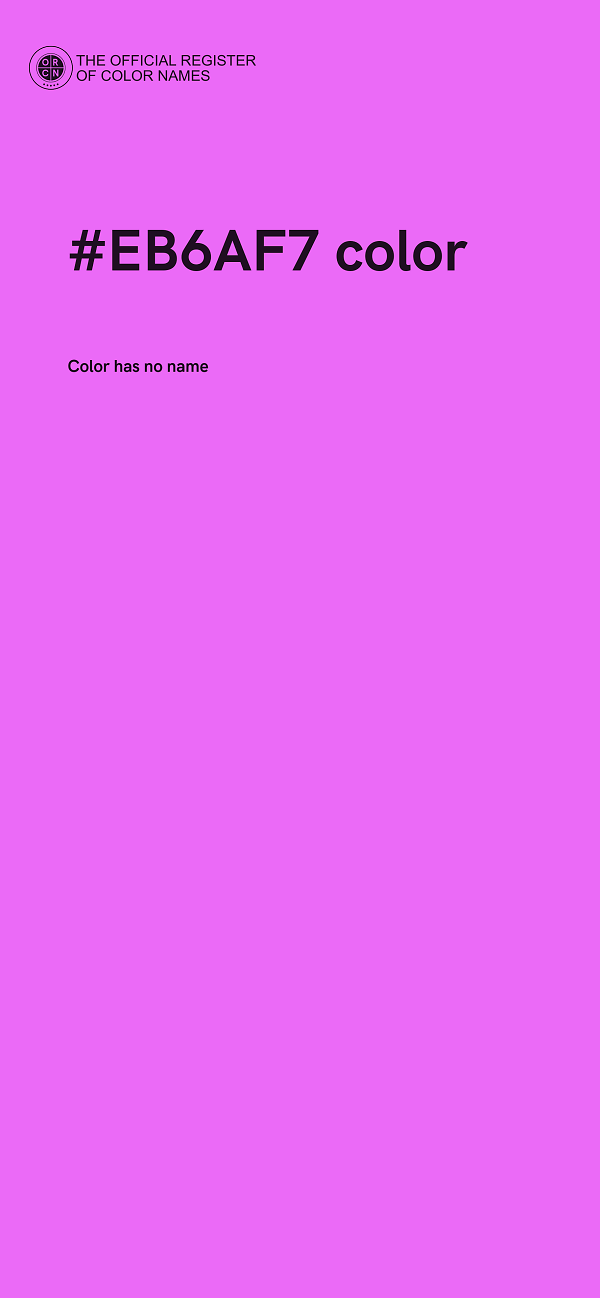 #EB6AF7 color image
