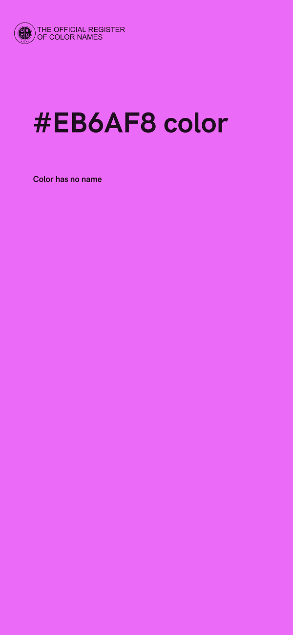 #EB6AF8 color image