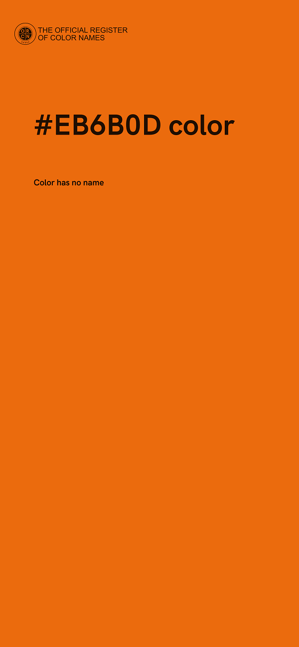 #EB6B0D color image