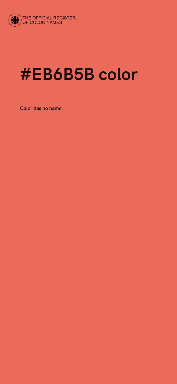 #EB6B5B color image