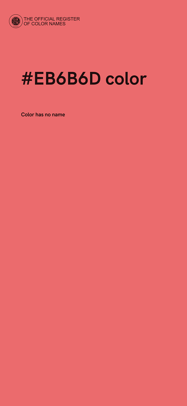 #EB6B6D color image
