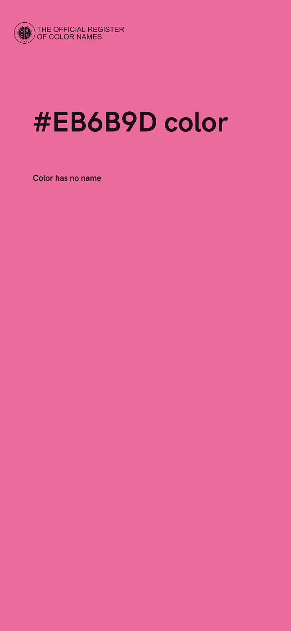 #EB6B9D color image