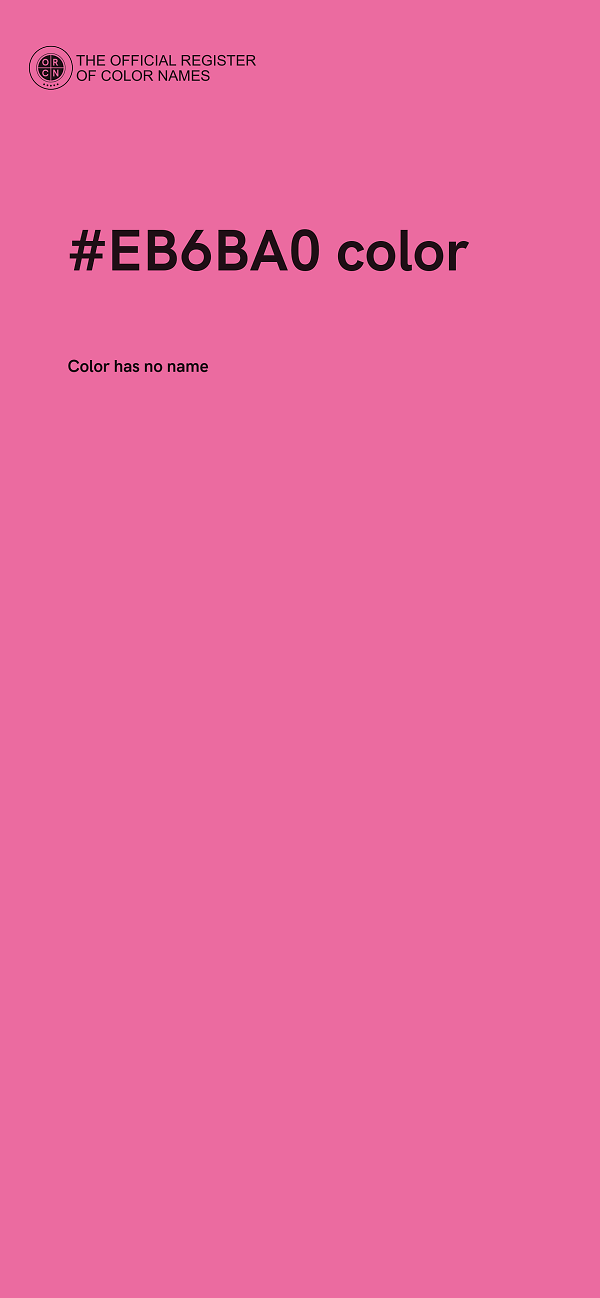 #EB6BA0 color image