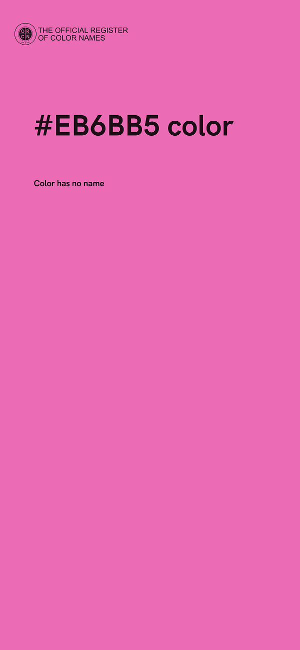 #EB6BB5 color image